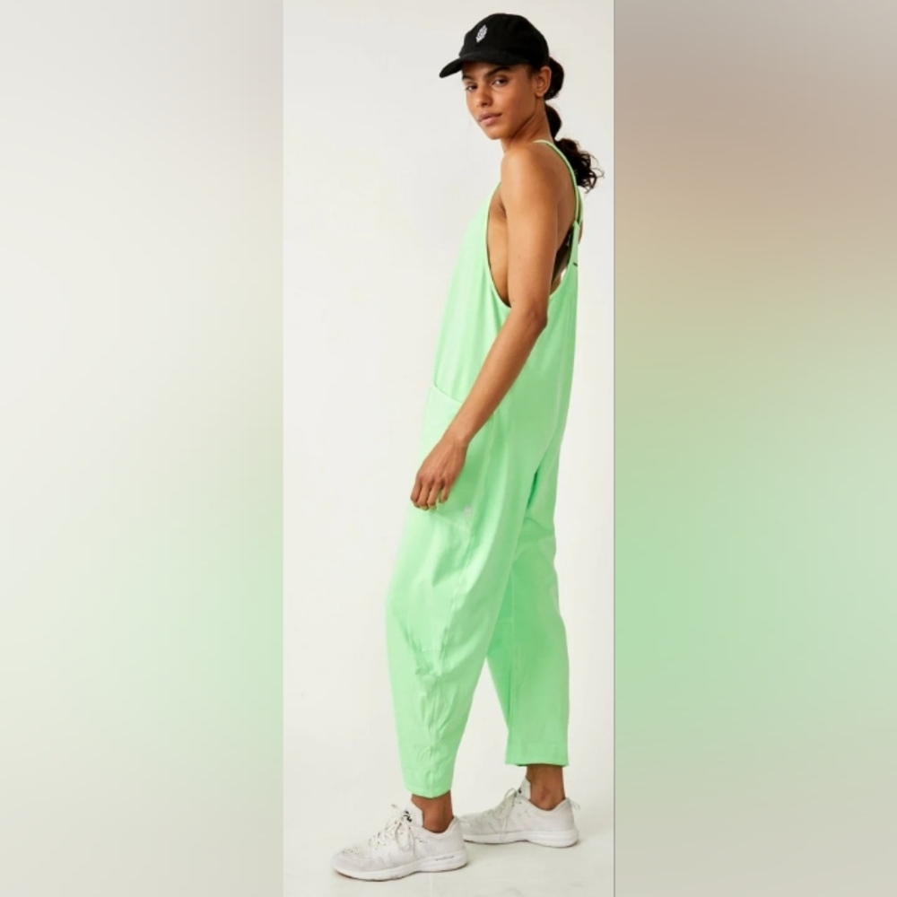 Free People Movement Hot Shot Onesie Lime - Medium - Picture 3 of 13